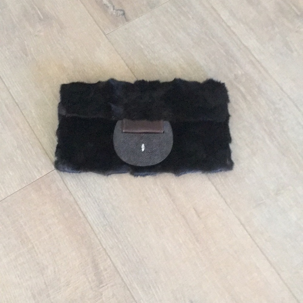 Fur Clutch w/ Stingray Clasp